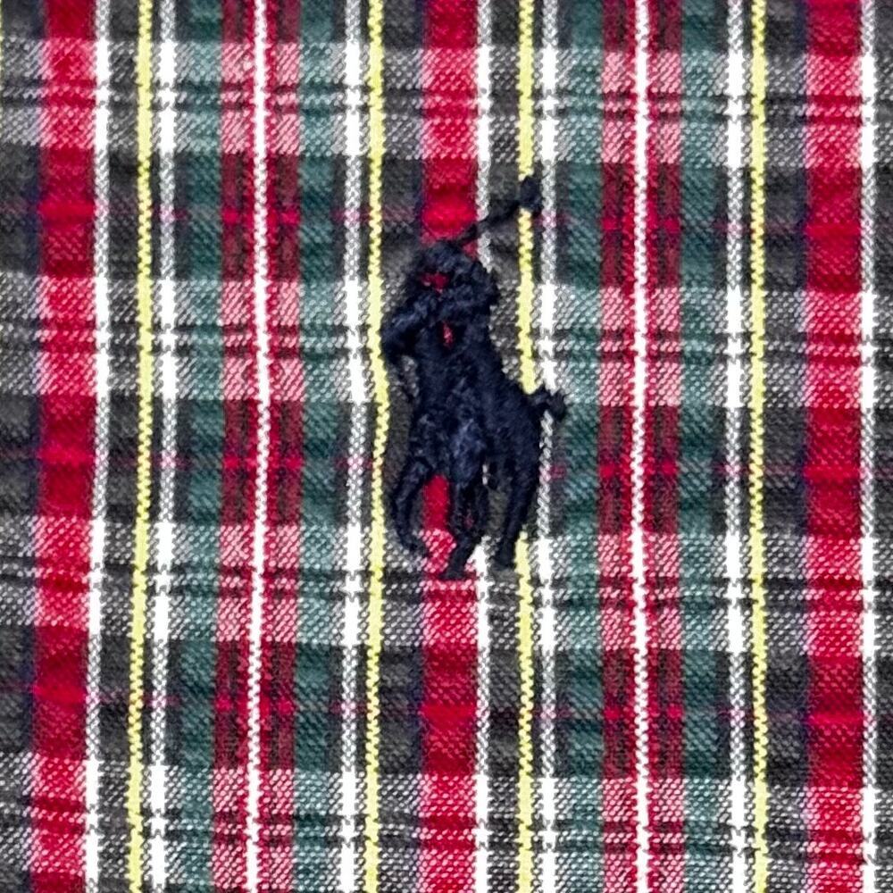 Men's Ralph Lauren Blake Collection Plaid Button Down Short Sleeve Shirt Size XL - Picture 4 of 7